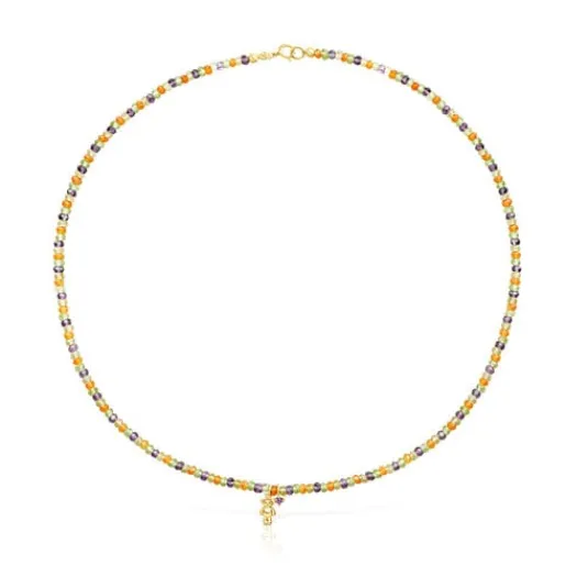 Gargantilla de oro y gemas Teddy Bear^TOUS Online