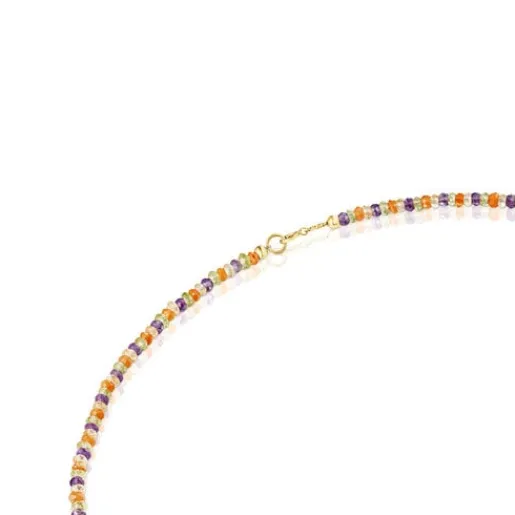 Gargantilla de oro y gemas Teddy Bear^TOUS Online