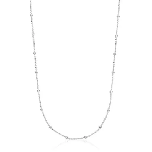 Gargantilla de plata con bolas intercaladas 60 cm Basics^TOUS Clearance