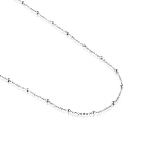 Gargantilla de plata con bolas intercaladas 60 cm Basics^TOUS Clearance