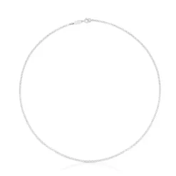 Gargantilla de plata con anillas redondas, 45 cm Chain^TOUS Clearance