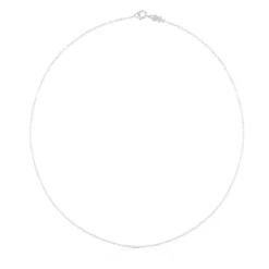 Gargantilla de plata con anillas ovales, 45 cm Chain^TOUS