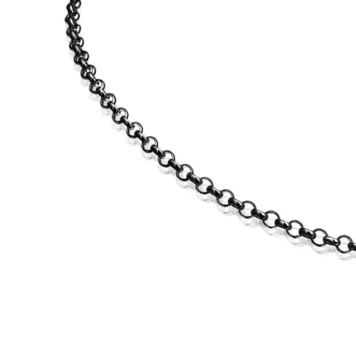 Gargantilla de plata dark silver 42 cm Hold^TOUS Sale