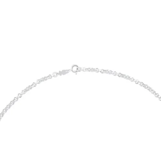 Gargantilla gruesa de plata con anillas, 60 cm Chain^TOUS Outlet
