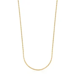 Gargantilla larga con baño de oro 18 kt sobre plata y bolas, 70 cm Chain^TOUS Online
