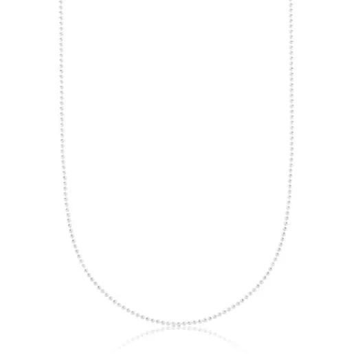 Gargantilla larga de plata con bolas, 80 cm Chain^TOUS Outlet