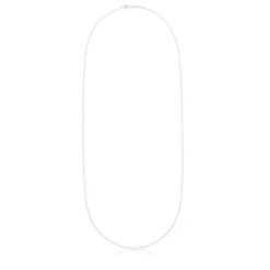 Gargantilla larga de plata con bolas, 80 cm Chain^TOUS Outlet