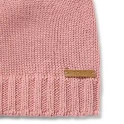 Gorro con nudo de bebé Tricot rosa^TOUS New
