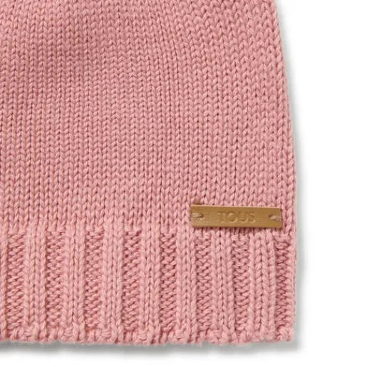 Gorro con nudo de bebé Tricot rosa^TOUS New