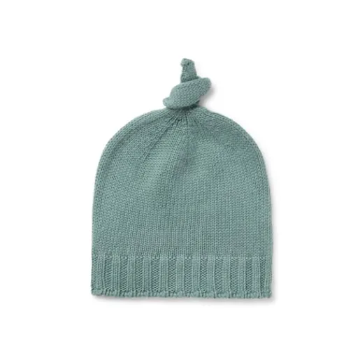Gorro con nudo de bebé Tricot verde^TOUS Sale