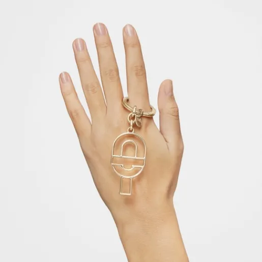 Llavero con silueta dorado MANIFESTO^TOUS Clearance