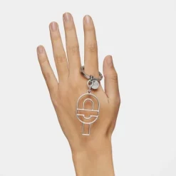 Llavero con silueta plata MANIFESTO^TOUS