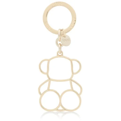 Llavero Silhouette dorado Bold Bear^TOUS New