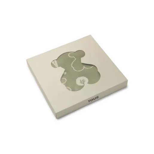 Manta de bebé reversible Nilo osos verde^TOUS New