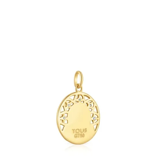 Medalla virgen de oro con brillantes Tamara Falcó X^TOUS New
