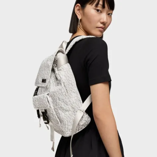 Mochila blanca Kaos Mini Puffy Soft^TOUS Online