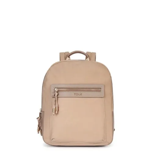 Mochila Brunock Chain de Lona en color topo^TOUS New