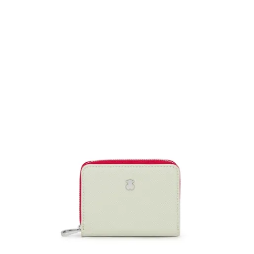Monedero mediano New Dubai beige y menta^TOUS Online