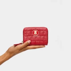 Monedero mediano Sherton de Piel roja^TOUS Sale