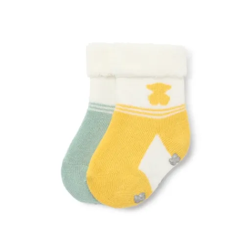 Pack de 2 pares de calcetines de bebé SSocks único^TOUS Clearance
