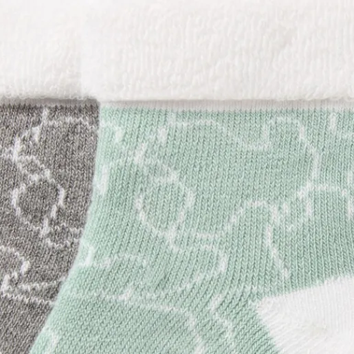 Pack de 2 pares de calcetines de bebé SSocks verde^TOUS