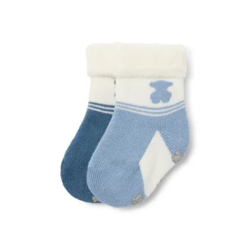 Pack de 2 pares de calcetines de bebé SSocks azul^TOUS Best