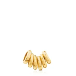 Pack de Anillas con baño de oro 18 kt sobre plata Hold^TOUS New