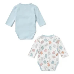 Pack de bodys de bebé cruzados Colors azul^TOUS Clearance
