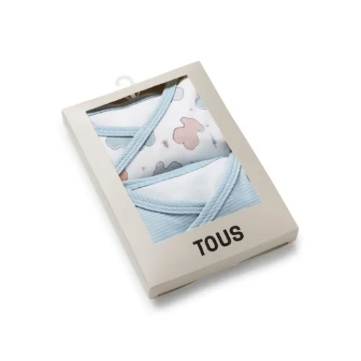 Pack de bodys de bebé cruzados Colors azul^TOUS Clearance
