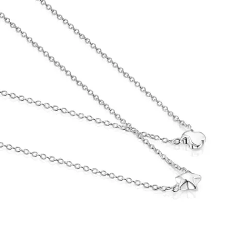 Pack de Collares oso-estrella de plata Mini Icons^TOUS Sale