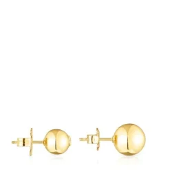 Pack de pendientes con baño de oro 18 kt sobre plata bola Plump^TOUS Sale