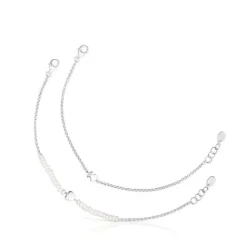 Pack de pulseras de plata y perlas cultivadas, corazón y oso Mini Icons^TOUS Hot