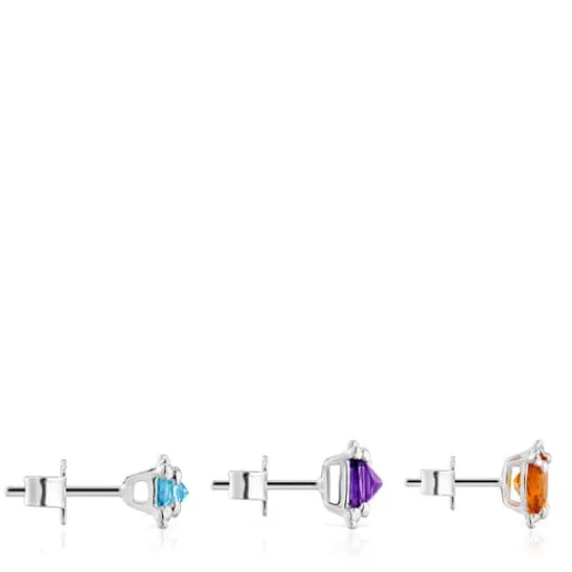 Pack de tres pendientes de y gemas Color Pills^TOUS Clearance