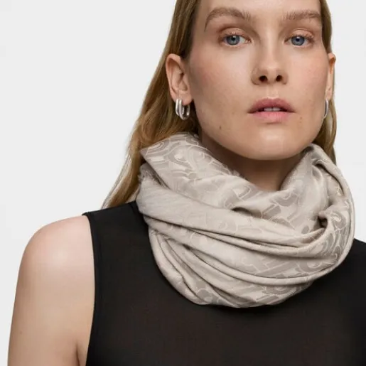Pañuelo cuadrado grande topo MANIFESTO^TOUS Outlet