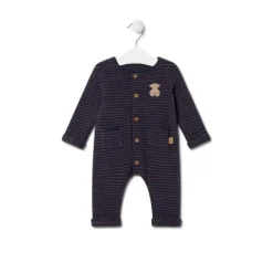 Pelele de bebé a rayas Blue azul marino^TOUS New