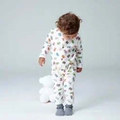 Pelele de bebé con osos multicolor crudo^TOUS