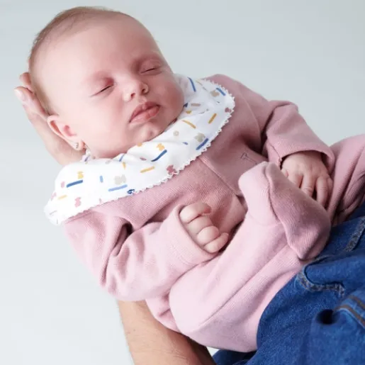 Pelele de bebé Geome rosa^TOUS Discount