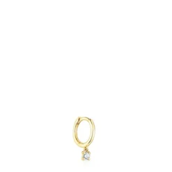 Pendiente aro de oro y diamante Basics^TOUS Online