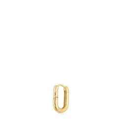 Pendiente aro individual de oro con textura Basics^TOUS Sale
