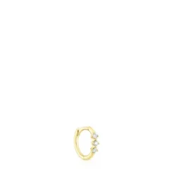 Pendiente aro tira de y diamantes Les Classiques^TOUS Online