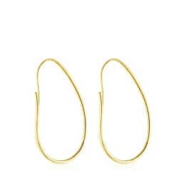 Pendientes aro con baño de oro 18 kt sobre plata Hav^TOUS Sale