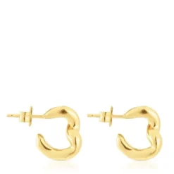 Pendientes aro con baño de oro 18 kt sobre plata New Hav^TOUS New
