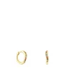 Pendientes aro con baño de oro 18 kt sobre plata y gemas Vibrant Colors^TOUS Discount