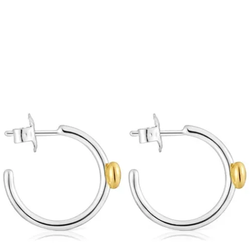 Pendientes aro corazón bicolor My Other Half^TOUS Outlet