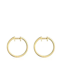 Pendientes aro cortos de con diamantes 14,5 mm Les Classiques^TOUS Hot