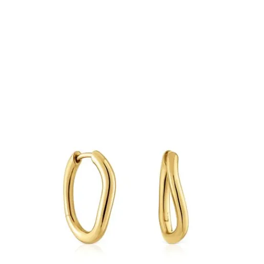 Pendientes aro de oro 14 mm New Hav^TOUS Online