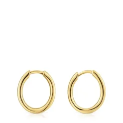 Pendientes aro de oro 14 mm New Hav^TOUS Online