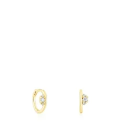 Pendientes aro de oro y diamantes Les Classiques^TOUS