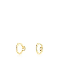 Pendientes aro de oro y diamantes Les Classiques^TOUS