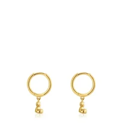 Pendientes aro de oro y detalle oso Bold Bear^TOUS